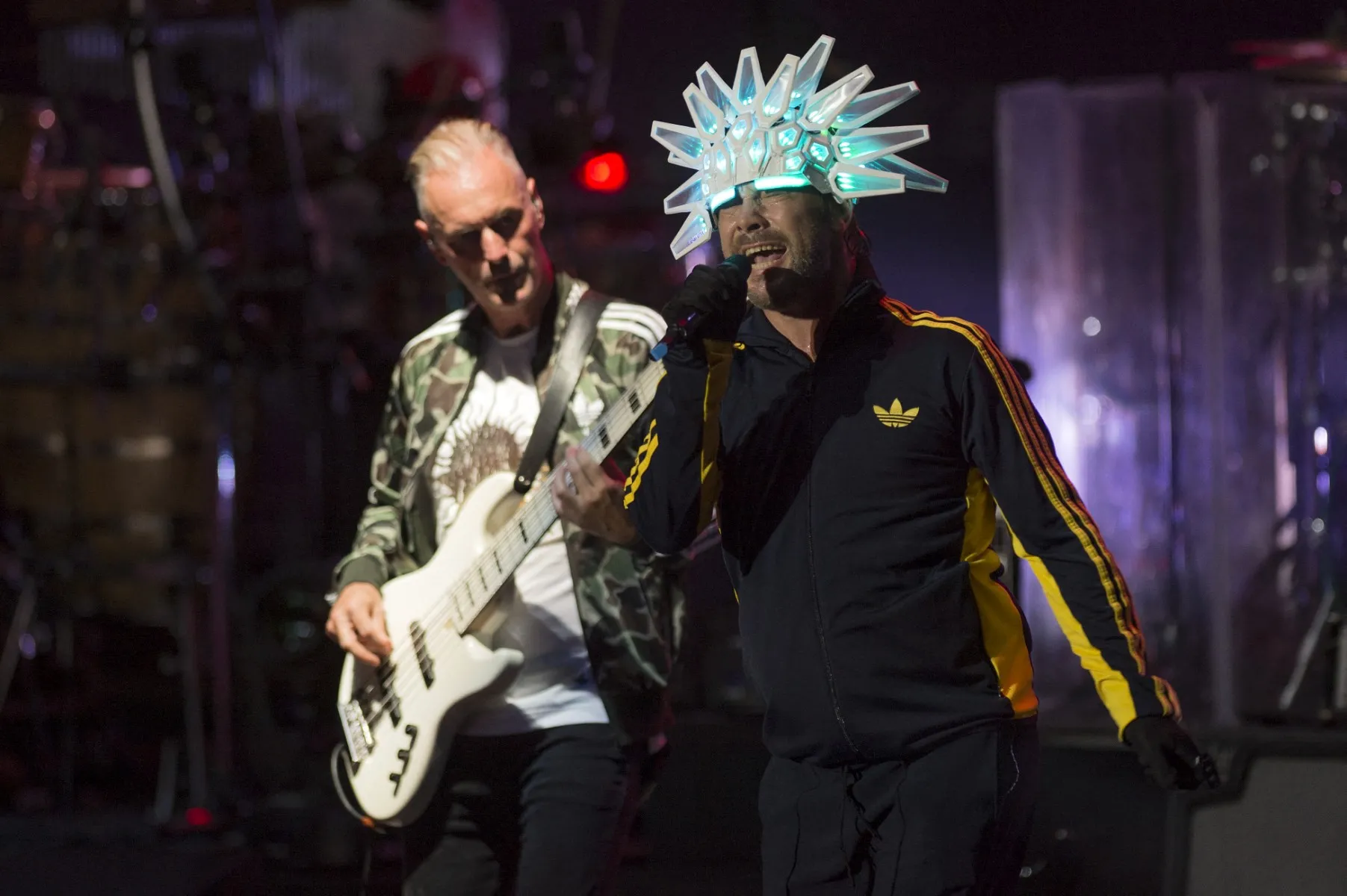 Jamiroquai revive sucessos dos anos 1990 no palco Sunset do Rock in Rio